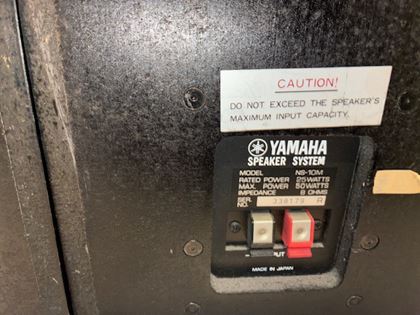 Yamaha-NS10 matching pair with grills